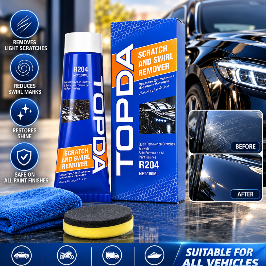 TOPDA Scratch & Swirl Remover – Car Paint Scratch Repair & Polishing Solution