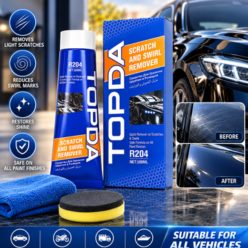TOPDA Scratch & Swirl Remover – Car Paint Scratch Repair & Polishing Solution