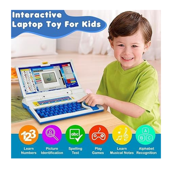 Kids English Learning Laptop – Interactive Educational Toy for Early Learning