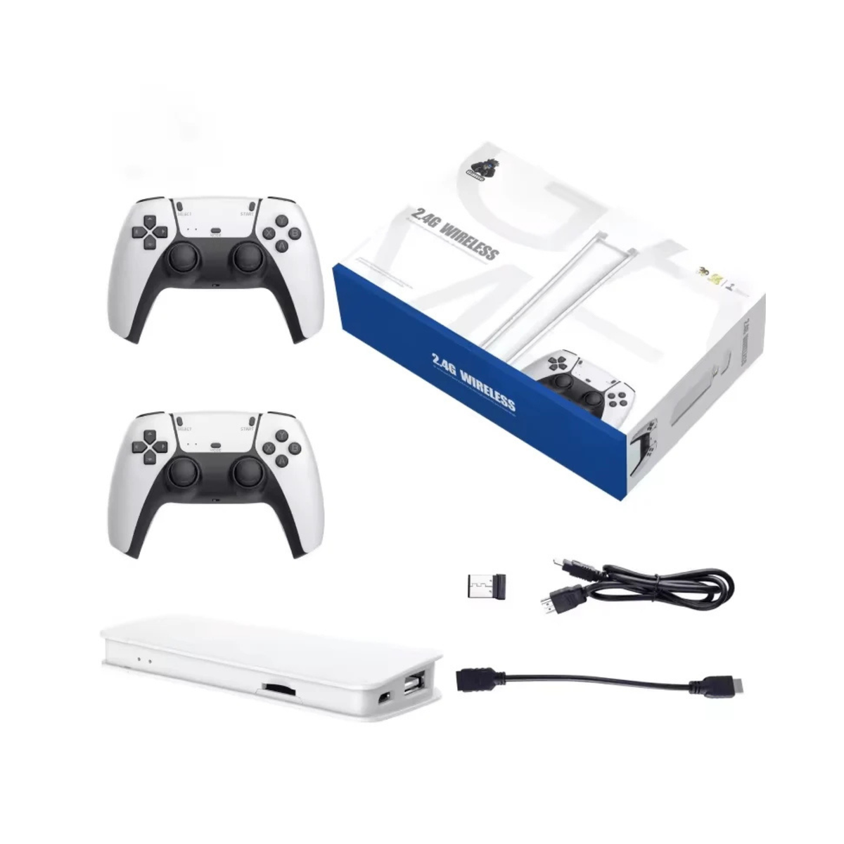2.4G Wireless Game Console – Retro Gaming System with Wireless Controllers