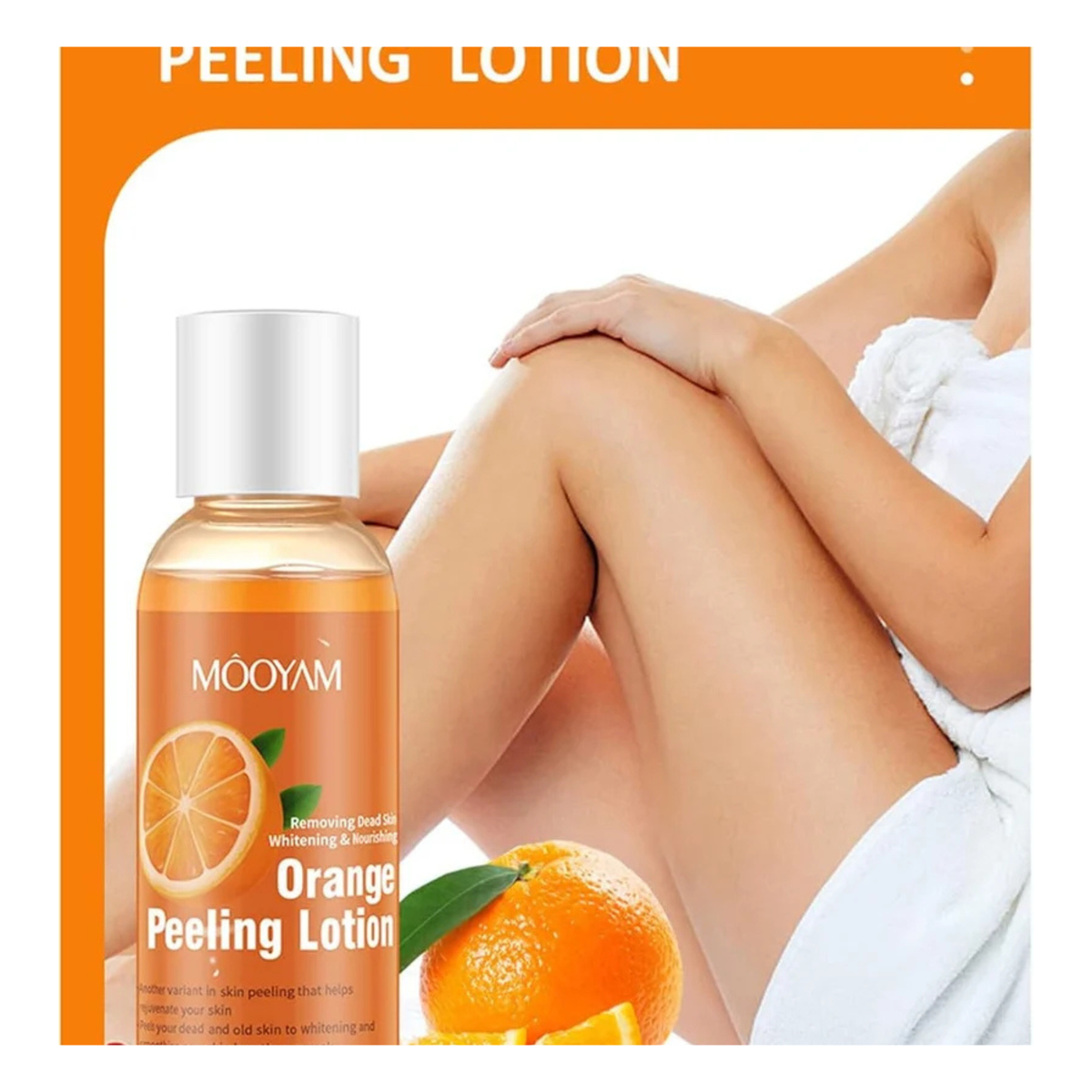 Mooyam Orange Peeling Lotion – Gentle Exfoliating Body Lotion for Smooth Skin