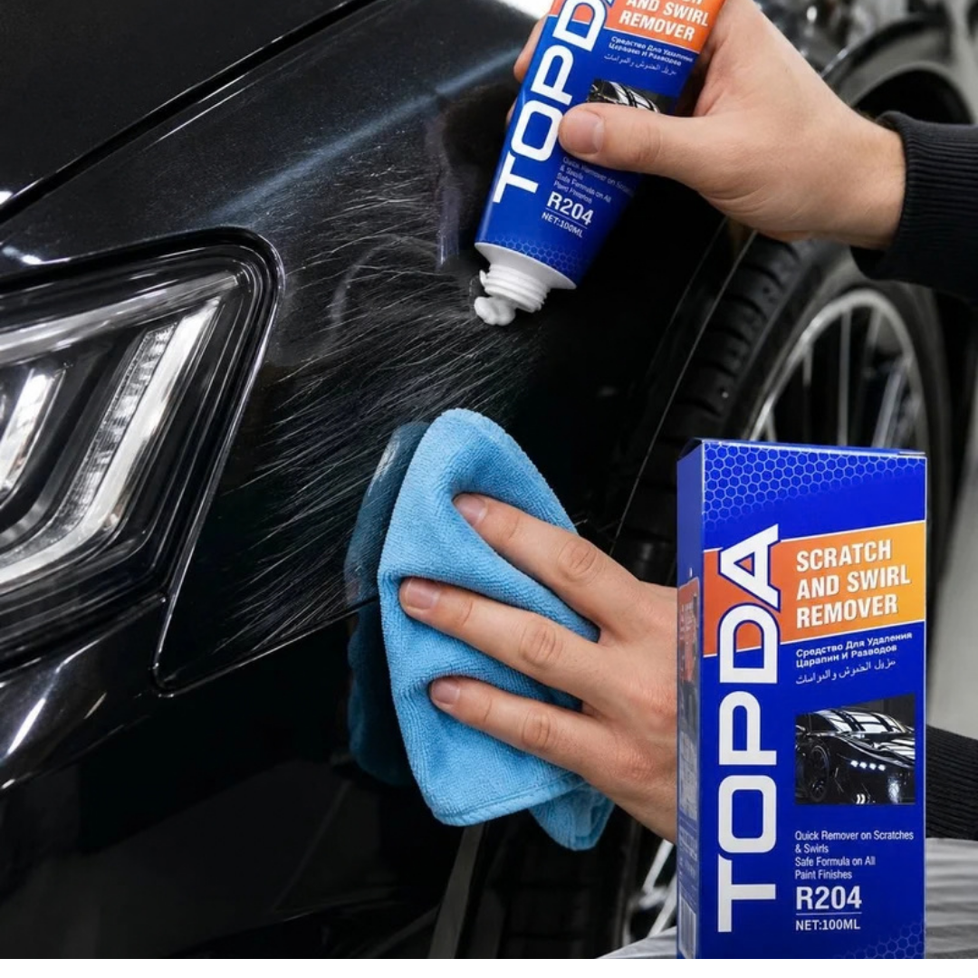 TOPDA Scratch & Swirl Remover – Car Paint Scratch Repair & Polishing Solution