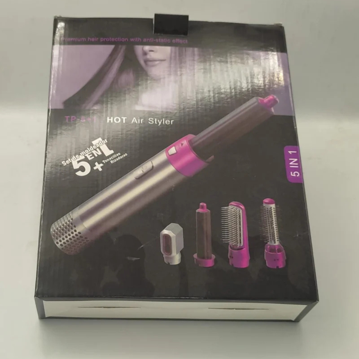 5-in-1 Hot Air Brush – Hair Dryer, Volumizer & Styling Tool