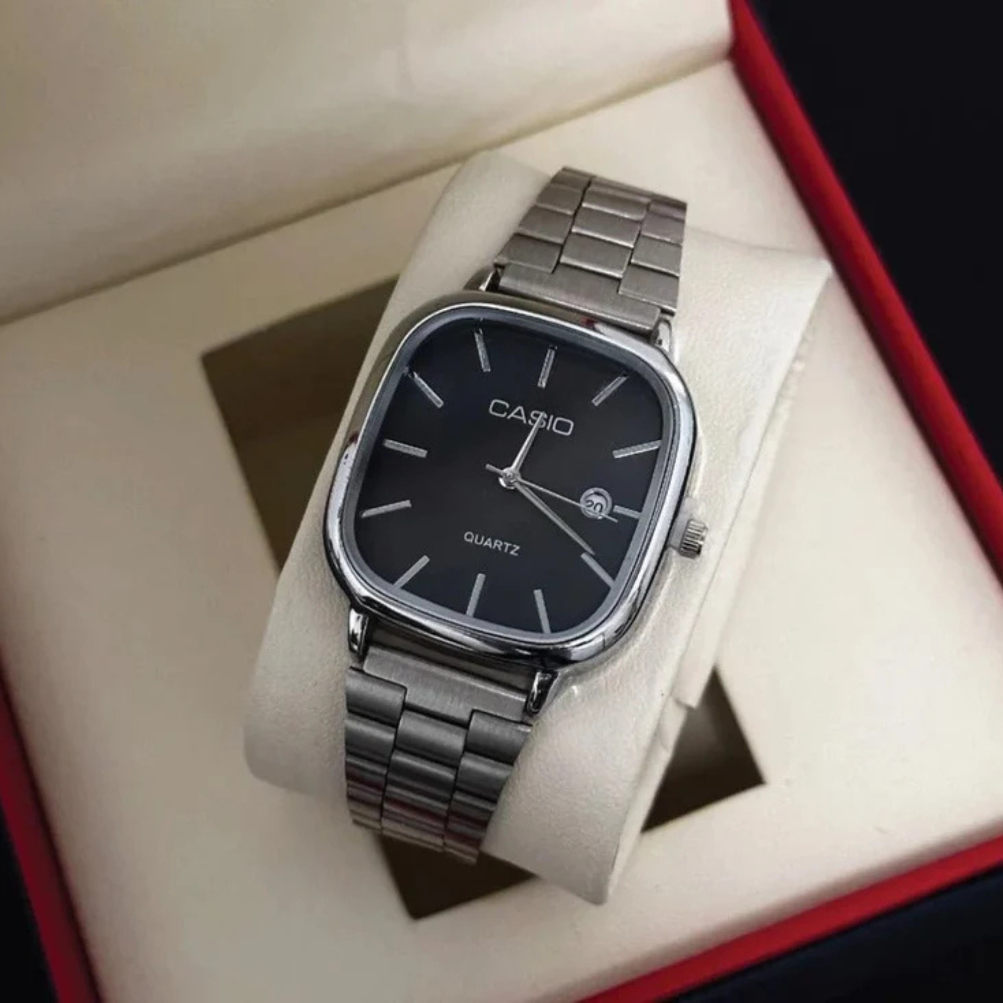 Casio Square Watch – Classic Digital Wristwatch for Men & Women