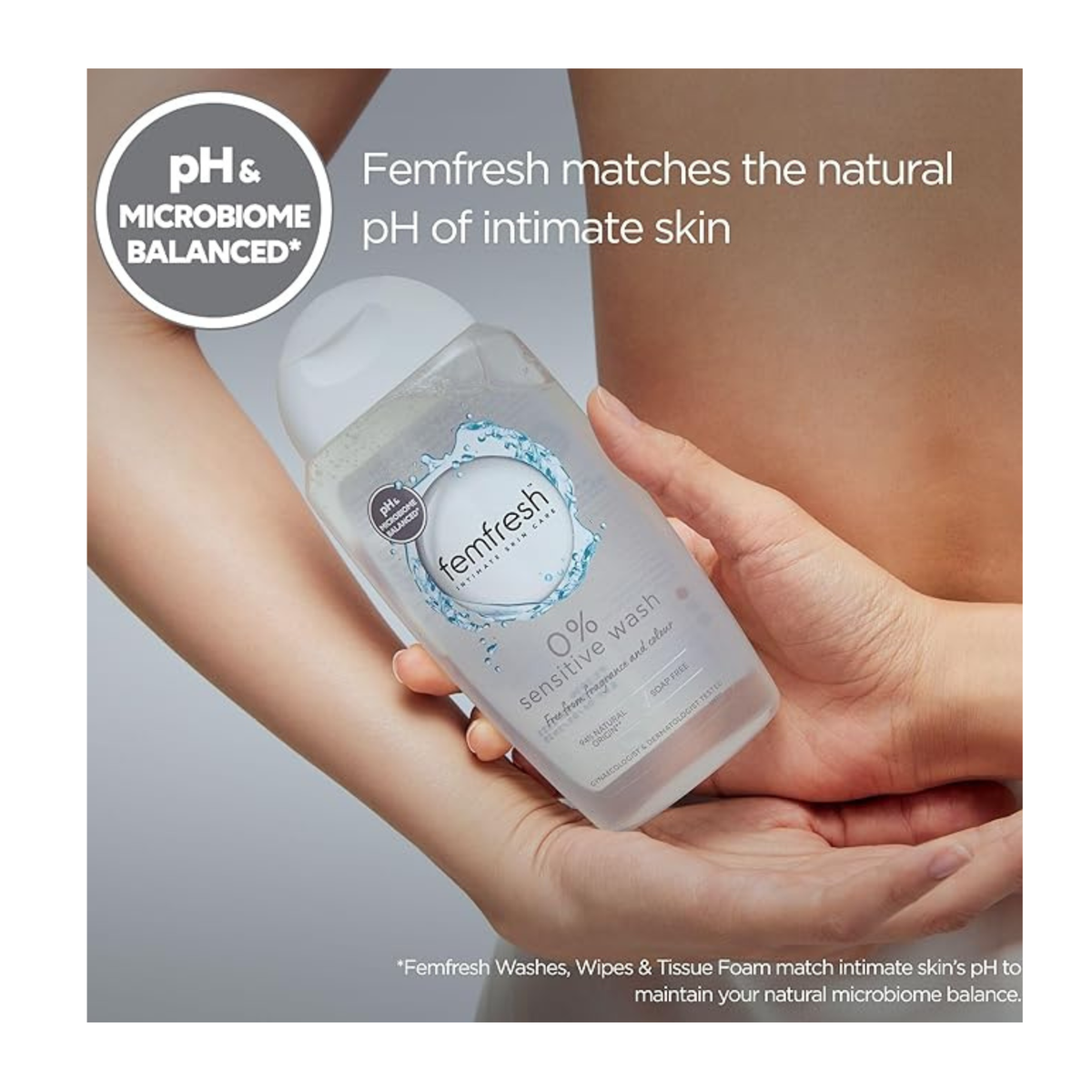 Femfresh 0% Sensitive Intimate Wash – Gentle Daily Feminine Hygiene Cleanser