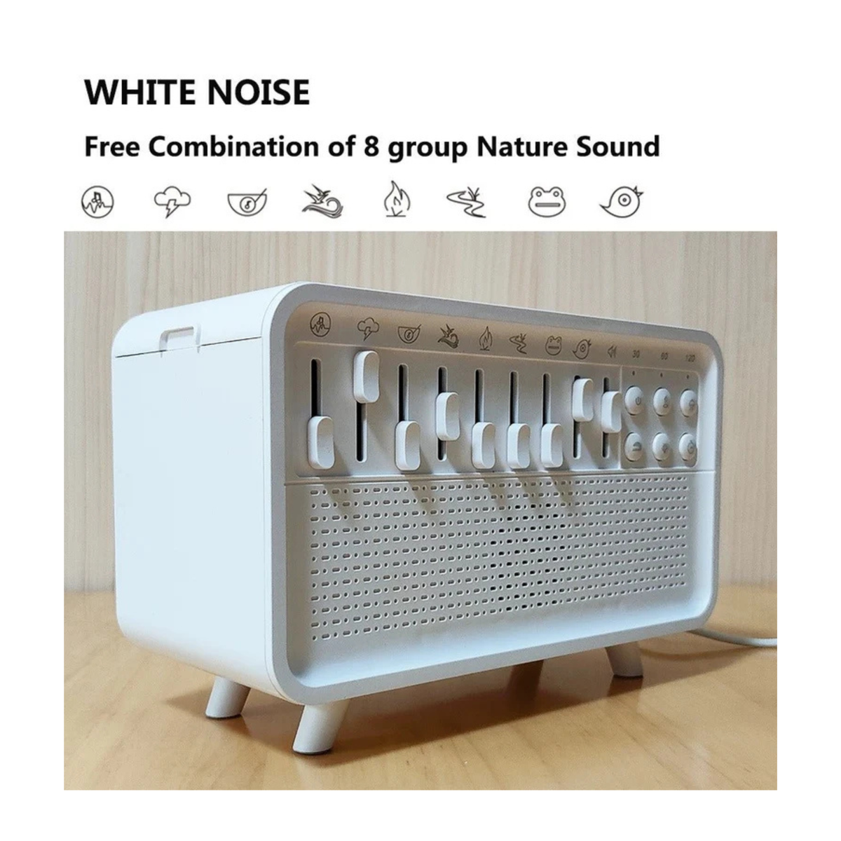 Noise Sleep Machine with Diffuser – White Noise Sound & Aromatherapy Night Light