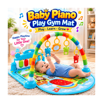 Baby Musical Play Mat – Interactive Educational Activity Gym for Infants