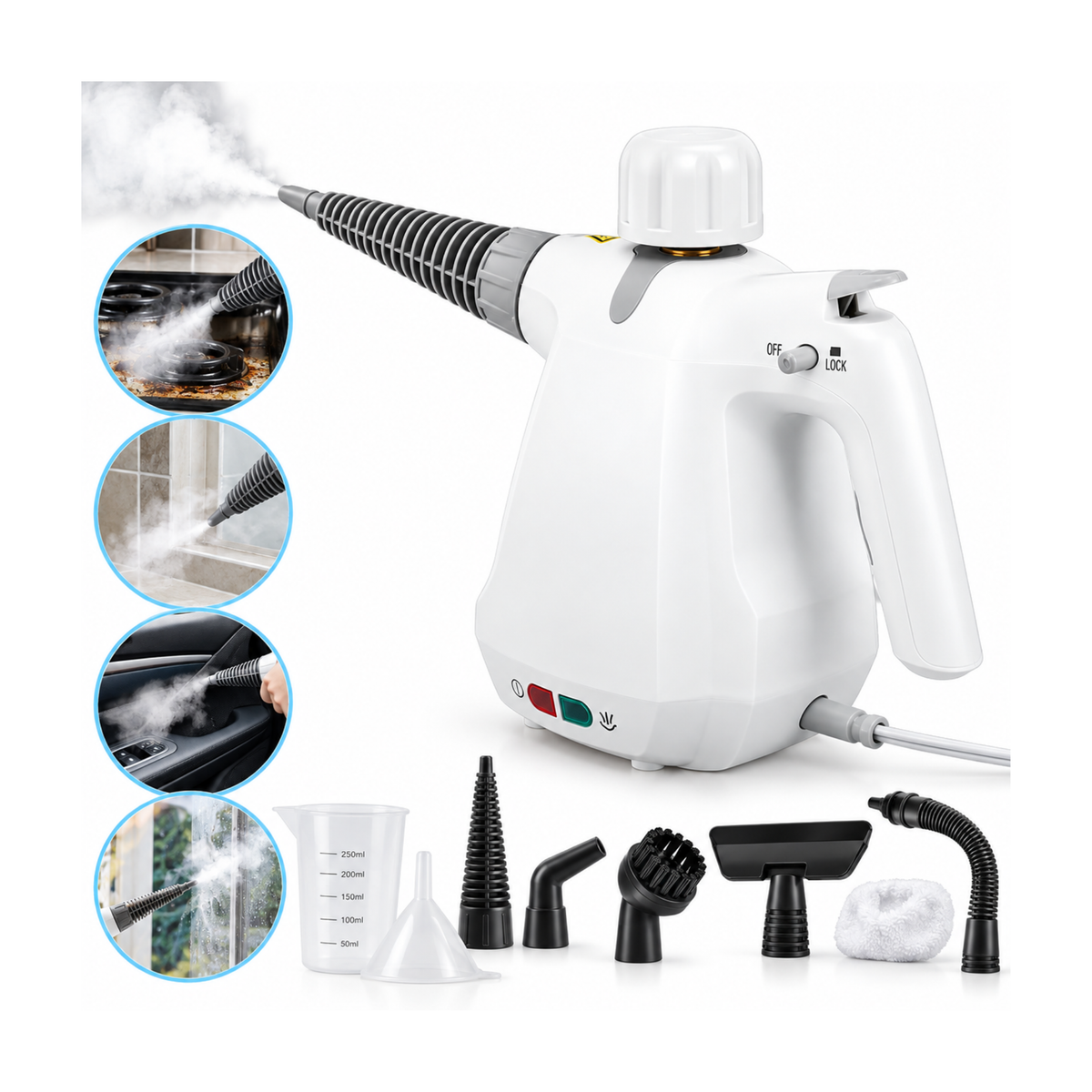 TOBI TB958 Steam Cleaner 1000W | جهاز تنظيف بالبخار TOBI TB958 بقوة 1000 واط