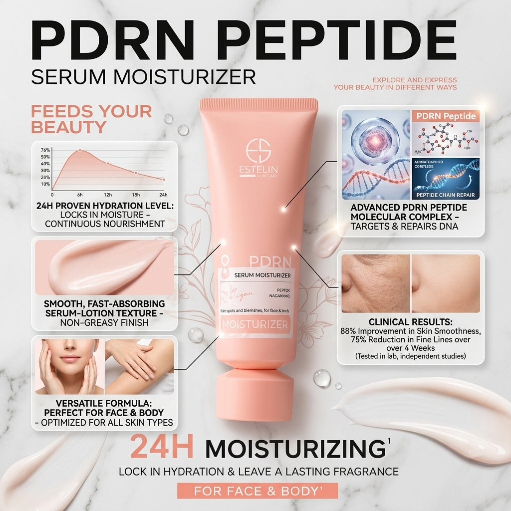 Estelin PDRN Serum Moisturizer – Hydrating & Skin Repair Face Cream