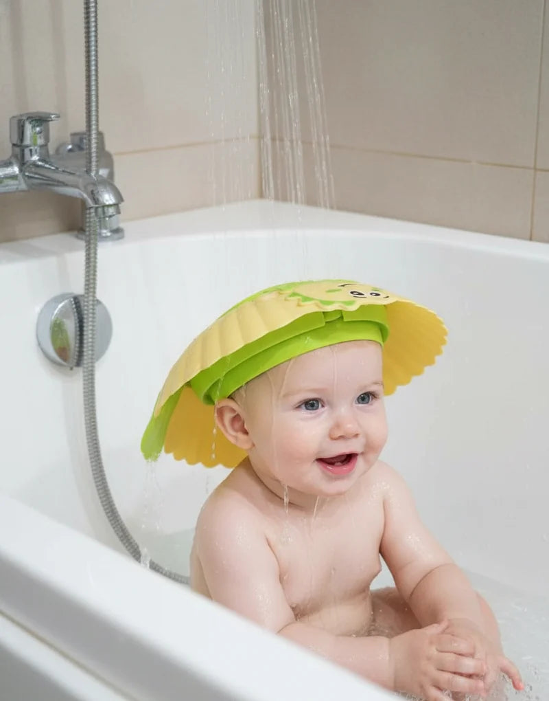 Kidilo Adjustable Baby Shower Cap – Soft & Comfortable Hair Wash Protector